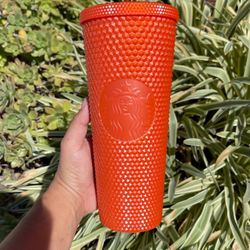 Starbucks Orange Studded Tumbler