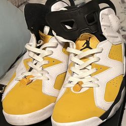 Jordan 6 Yellow And White 