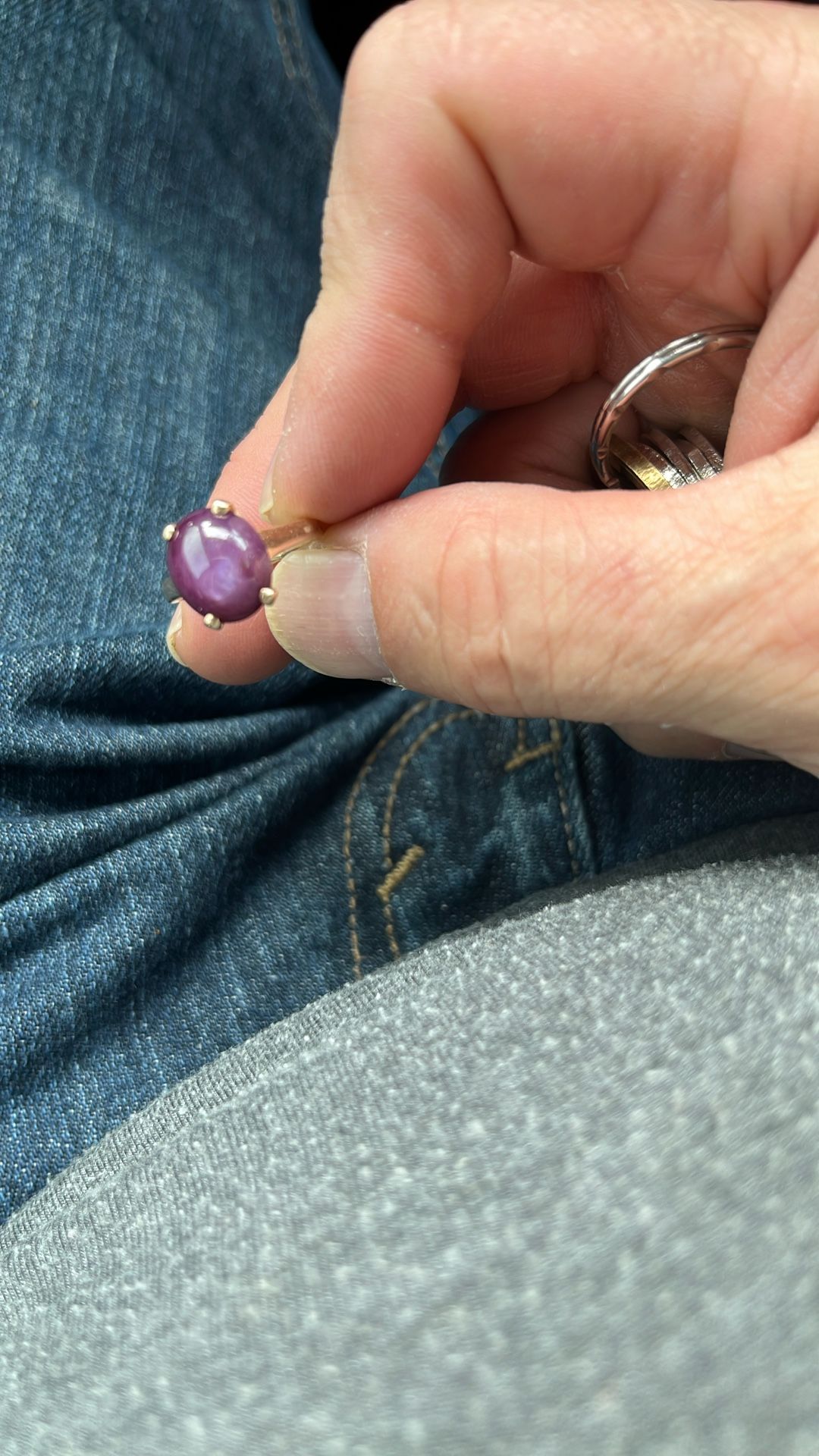 Gold Ring W/ Star Ruby