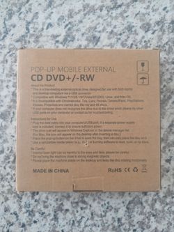 New ROOFULL External USB CD/DVD Drive – CD/DVD RW Burner