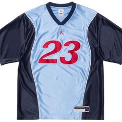 Supreme x Jordan Warm Up Jersey ‘Light Blue’ - SIZE SMALL