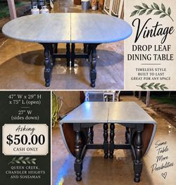 Charming Vintage Table – Opens Up for Extra Space