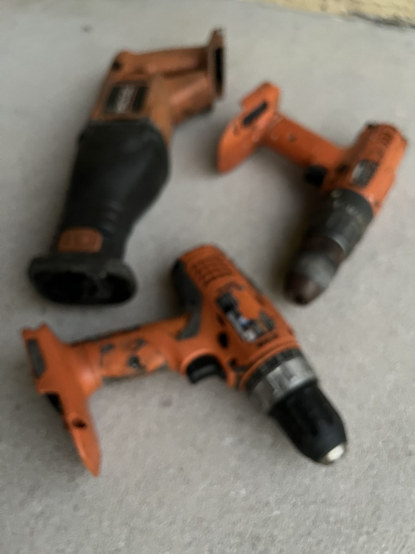 3 Ridgid tools for parts or repair