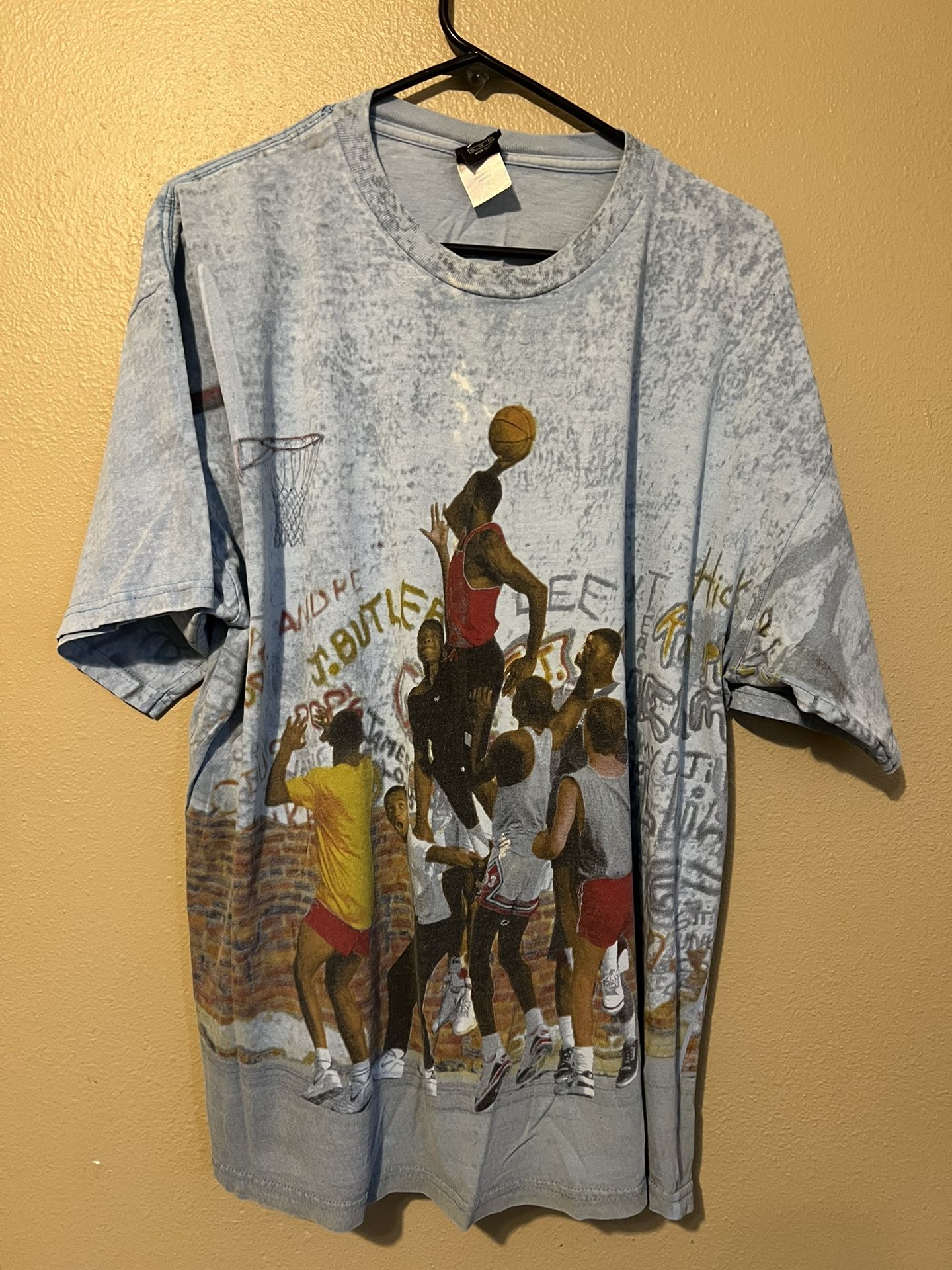 1999 Vintage nike air jordan plaground t shirt #Basketball