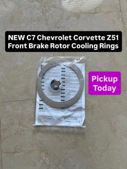 Brand New C7 2014-2019 Chevrolet Corvette Z51 Front Brake Rotor Cooling Rings (1 Available)