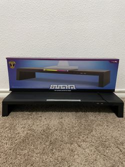 Bugha LED Gaming Monitor Riser with USB and USB-C Hub
