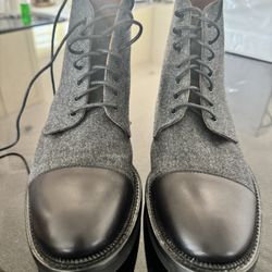 TART Handmade Leather & Wool Ankle Boots – Size 40 – Made in Spain 