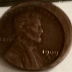 1909 dvb,off Center Penny 