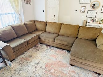 Brown U Shape Sectional