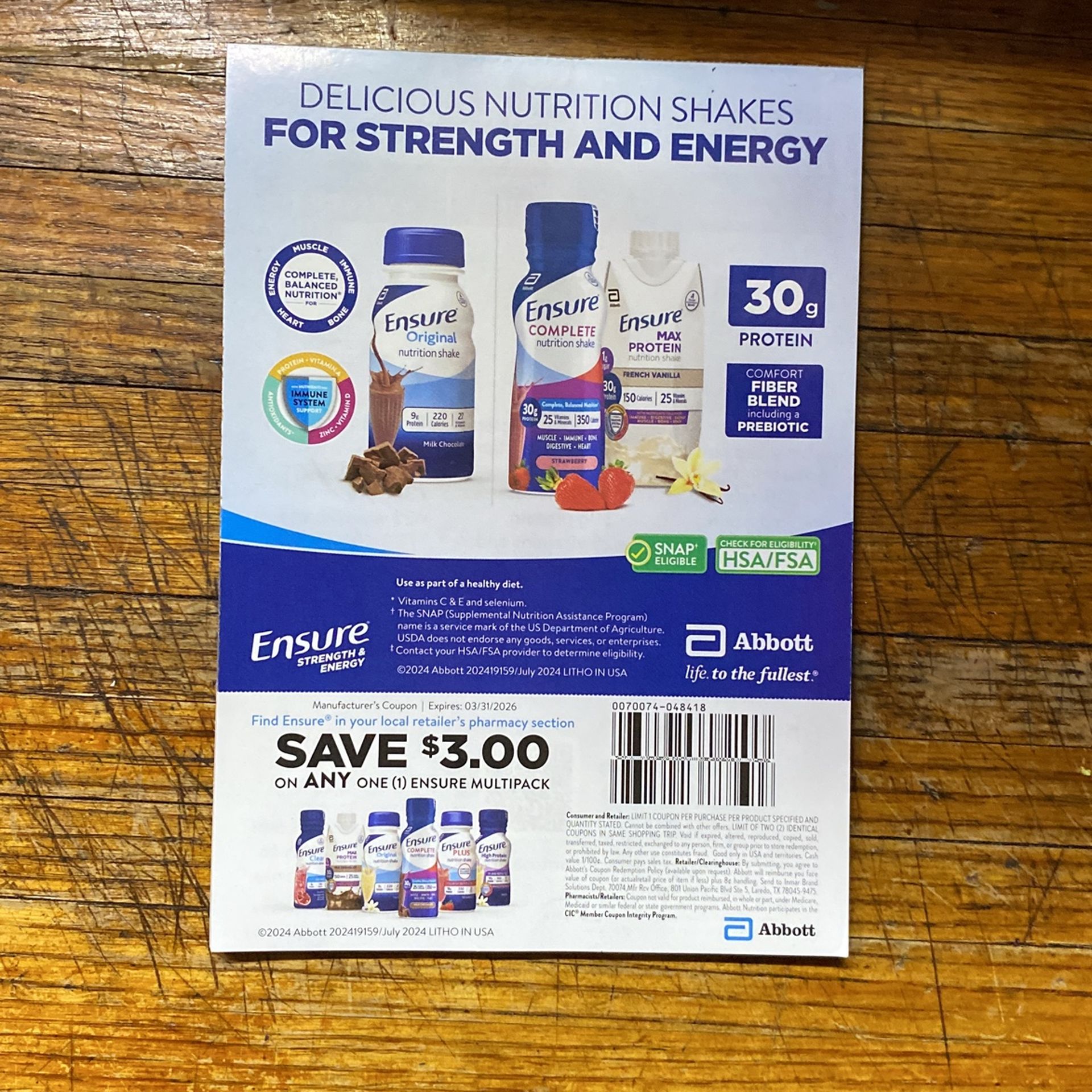 Book Of Ensure Coupons