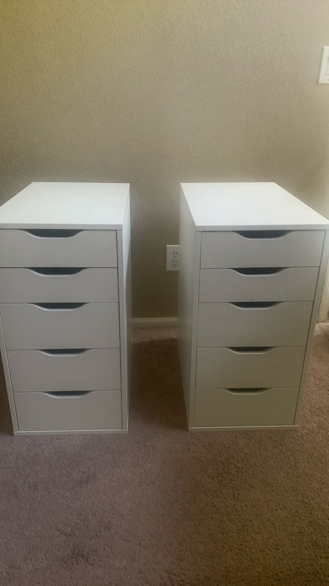 2 IKEA Alex Drawers Cabinets Like New