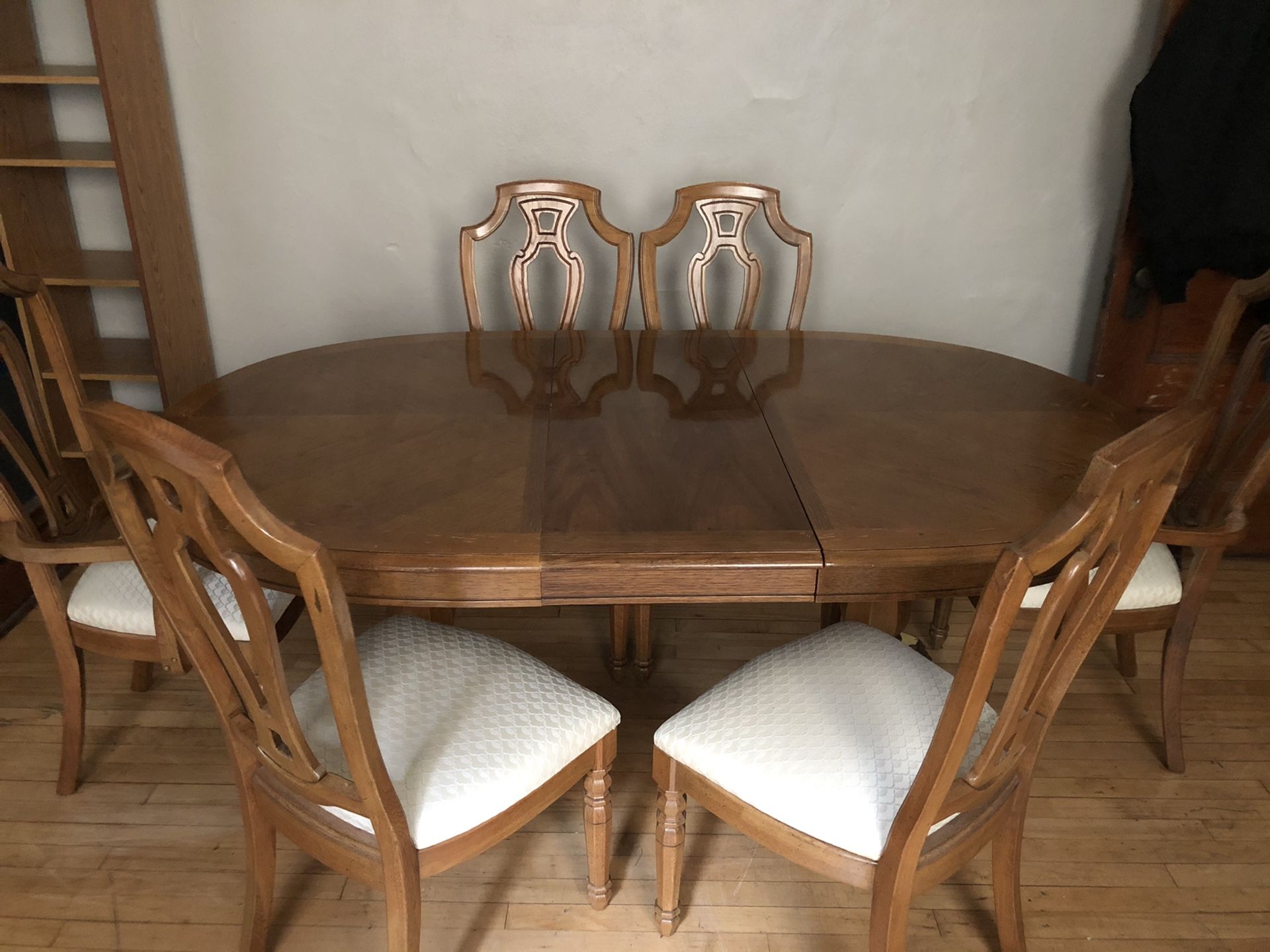 Dining table and chairs