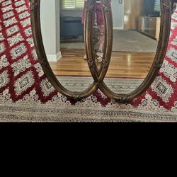 Vintage Double Oval Mirror