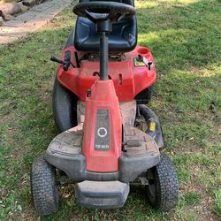 Troy bilt 30 inch riding mower bagger hot sale