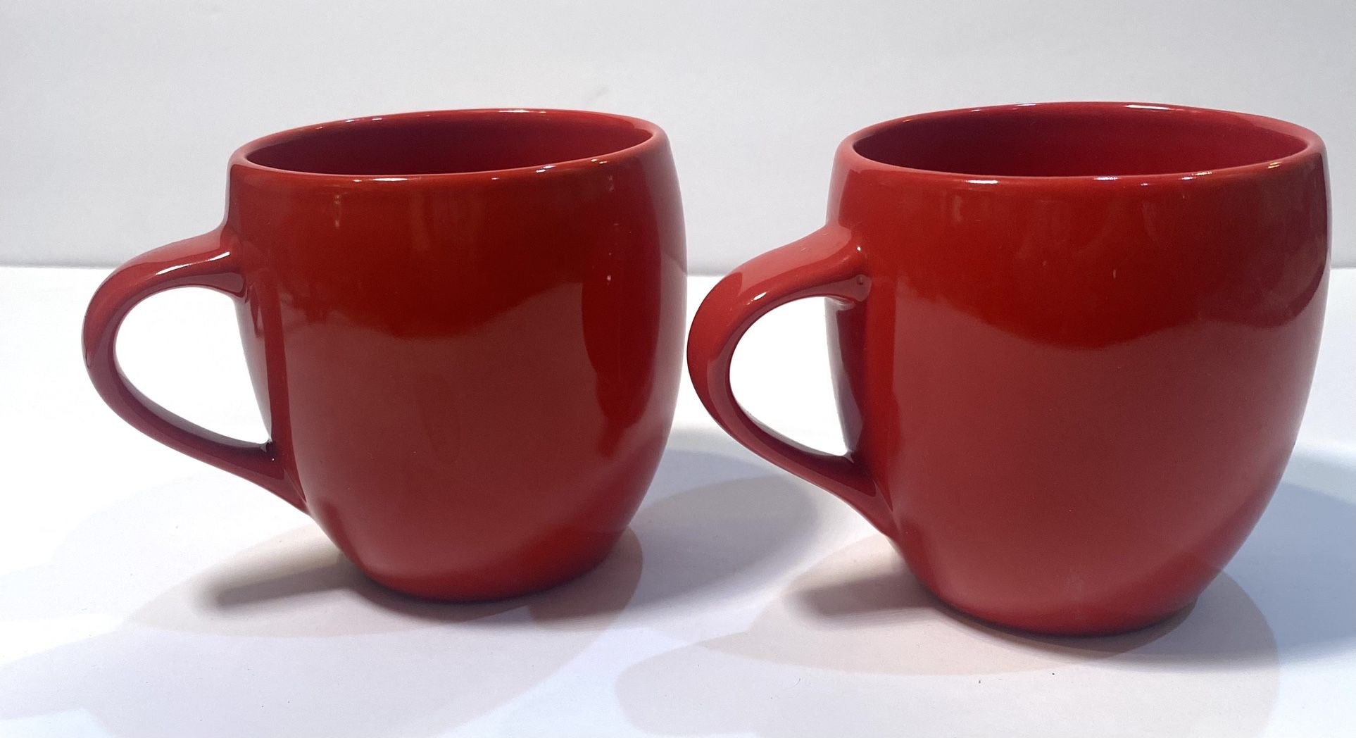 Vintage 2005 Starbucks Large Red Coffee Mugs