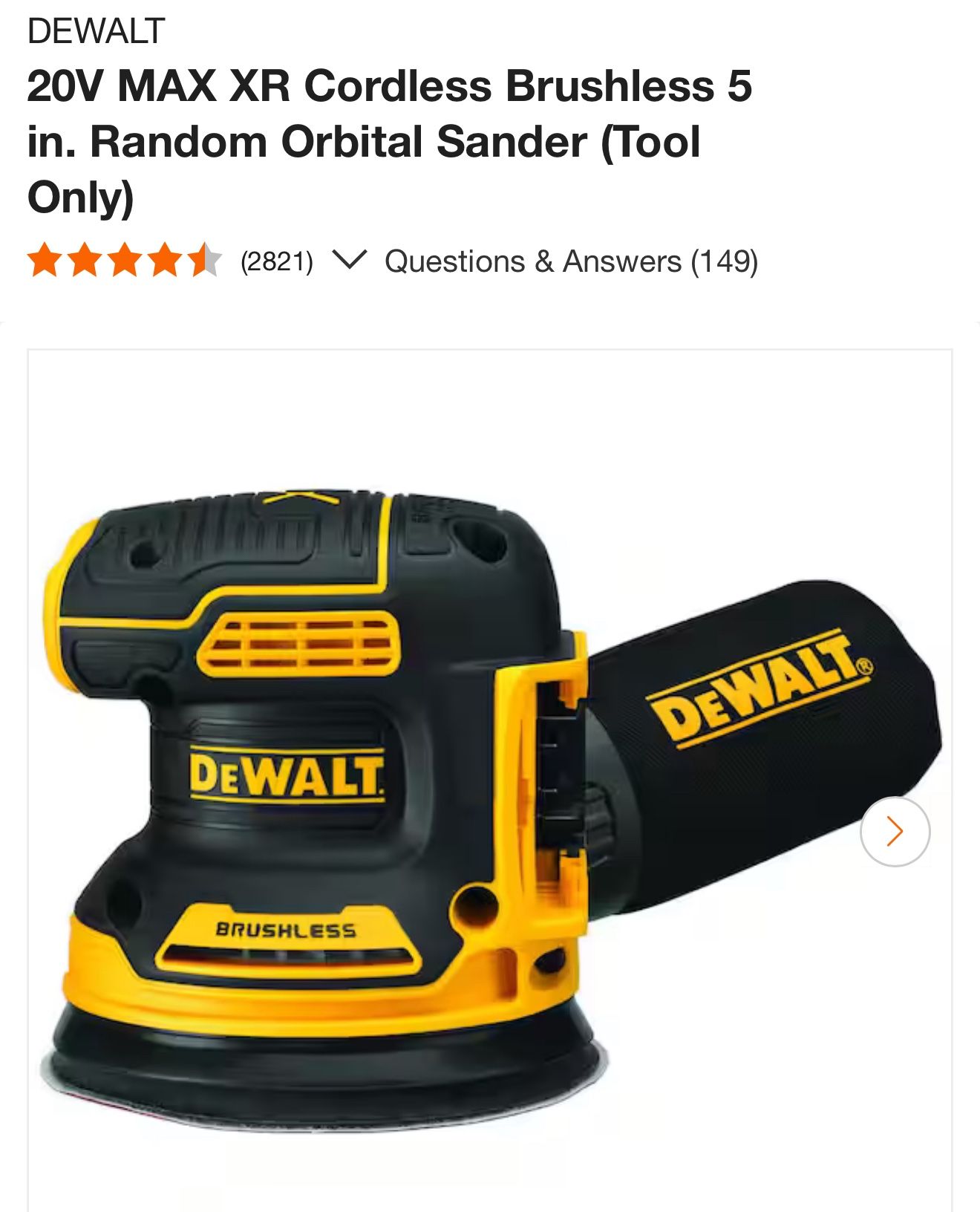 Dewalt Sander 