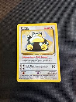 Snorlax Base Set 2 Pokémon Card 30/130