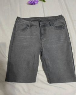 Gray Denim Bermuda Shorts