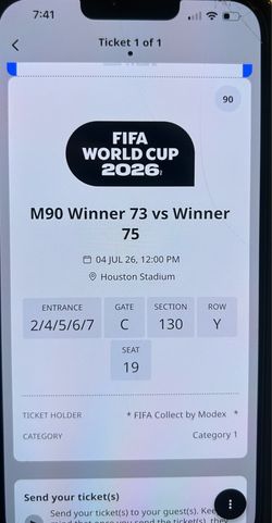 1 Ticket World Cup Round of 16