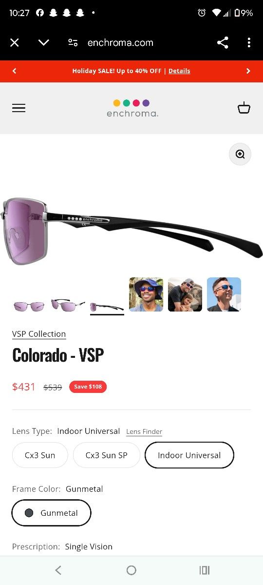 Enchroma Glasses Indoor Universal