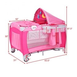 New Foldable Crib / Playpen