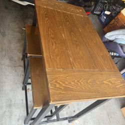 Kitchen Bar/table With Benches