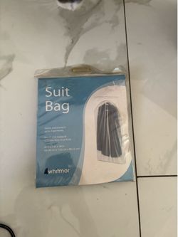 New Whitmor Suit Garment Bag - Dust Cover for Suits & Dresses