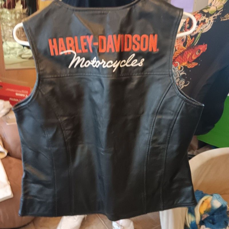 Women's Harley Davidson Leather Vest
