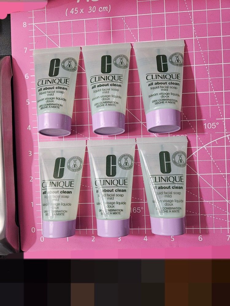 6 X New Unopened CLINIQUE Mild Facial Cleanser Lot + 2 High-End Freebies