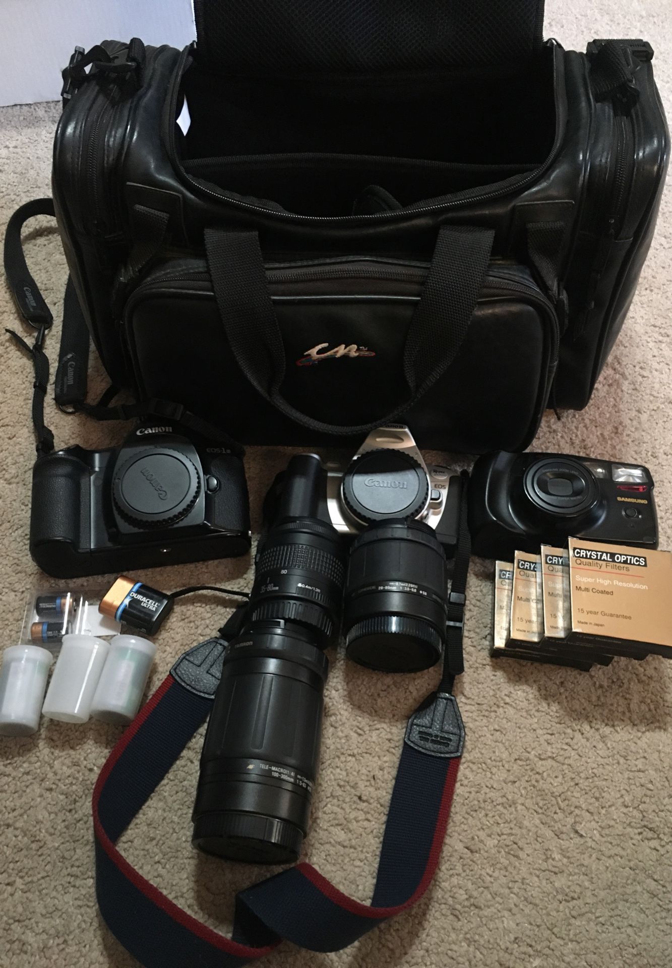 Camera bag with 3 Cameras