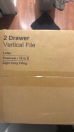 2 Drawer Vertical File Cabinet Charcoal