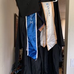 Graduation Gown CSUSM MASTER WITH CAP