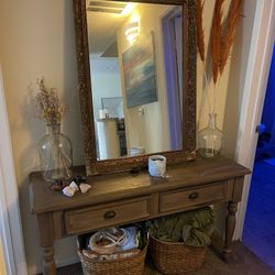 Antique Reclaimed Wood Console Table