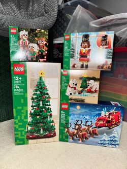 LEGO Christmas XMAS Lot of 5 Sets Santa Reindeer
