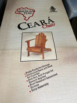 Vintage Brazilian Teak chair - New in Box
