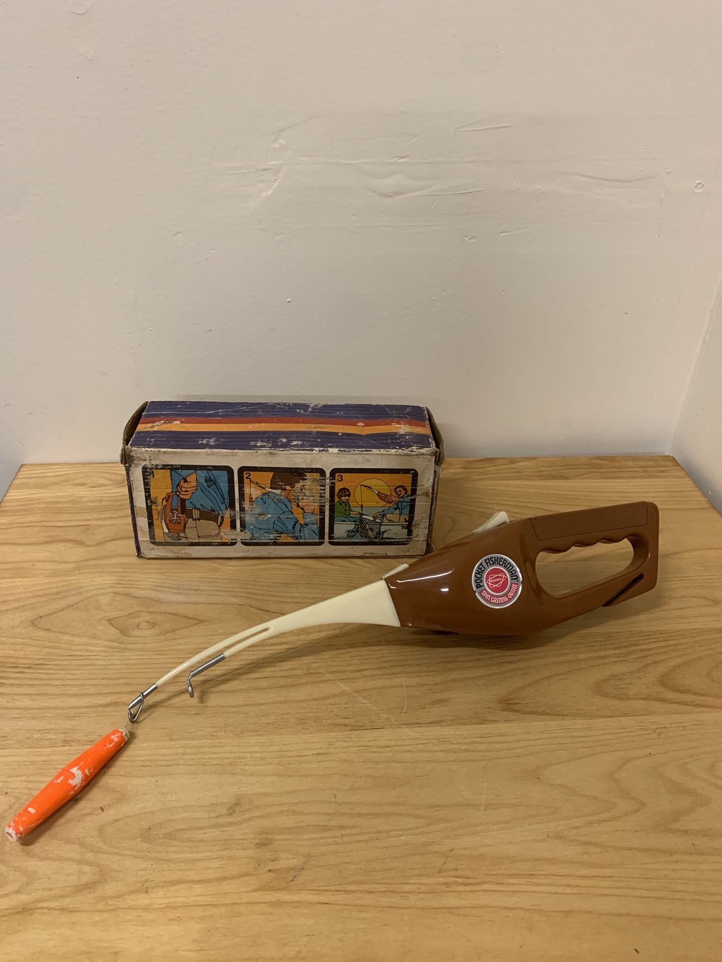 NOS Rare Vintage 1972 Popeil's Pocket Fisherman Spin Casting