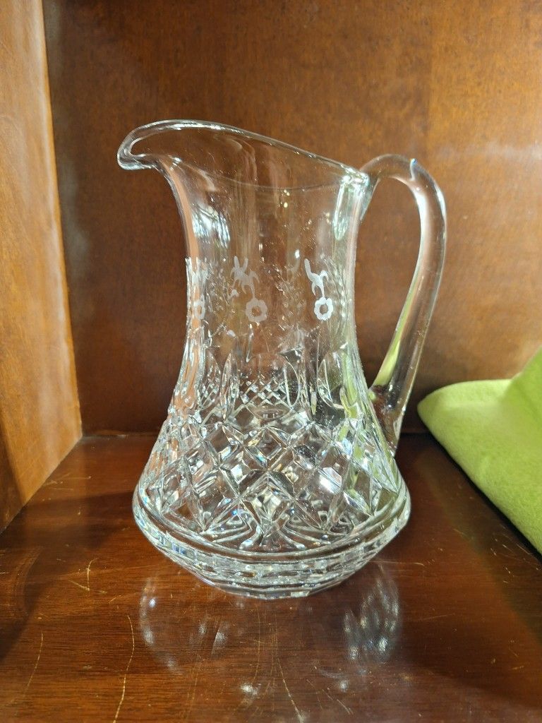Rogaska Crystal Pitcher "Signed"