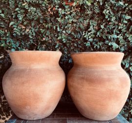 Set of 2 Large Jar Pot Planters
