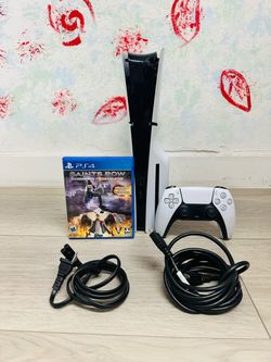 Sony PlayStation Slim - 1 TB Disc Version , Bonus 1 Game ( Used Very New )