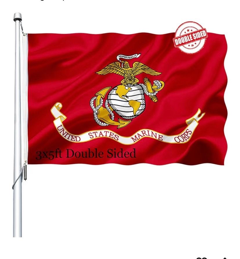 United States Marines Corps Red Flag 3X5