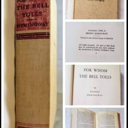 For Whom The Bell Tolls Antique Book