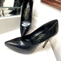 Jessica Simpson Leather Heels Size 8.5