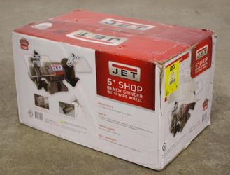 JET 6" Shop Bench Grinder w/ Grinding & Wire Wheel, M/N JBG-6W