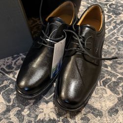 New Mens size 10 Freeman Langley black leather dress shoes p/u in Jamison, PA 