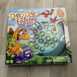 Dino Dinosaurs Dive Fishing Game, Board Game for Kids Ages 4 and up