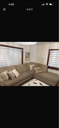 brown sectional