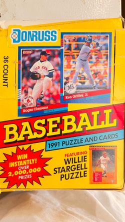 1991 Donruss Series 1 box missing 1 wax pack.