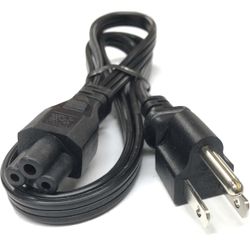 HONGLIN Original 3.3 Ft AC Power cord HL-052 HL-002 E254927, Compatible With P/N:05V1C9,5V1C9,0K260C,K260C,0K2490,02JVNJ,2JVNJ,NEMA 5-15P to C5 3-Slot