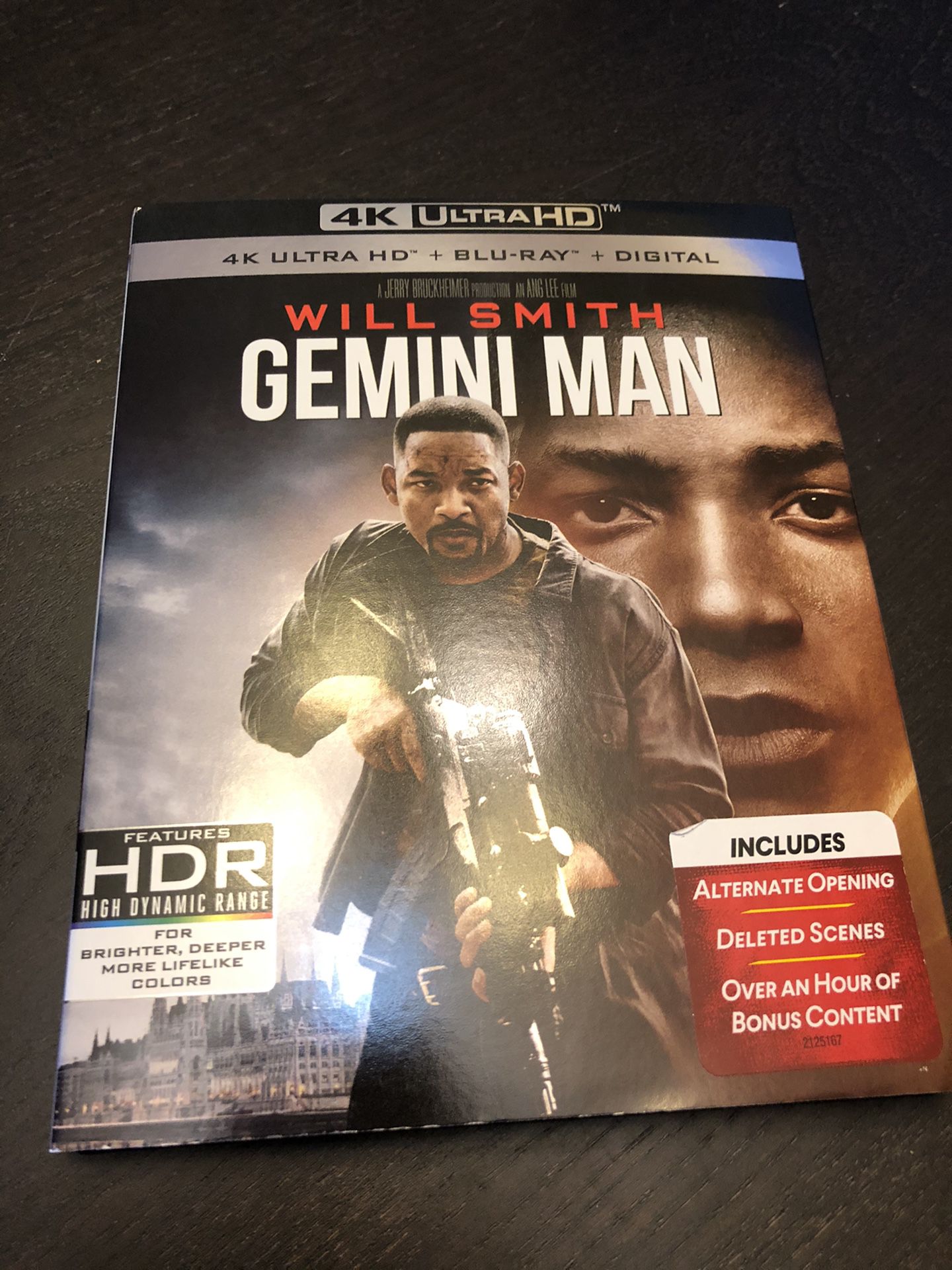 Gemini Man ultra HD 4K blu Ray like new