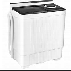 Costway Portable Semi-Automatic Washing Machine with Built-in Drain Pump